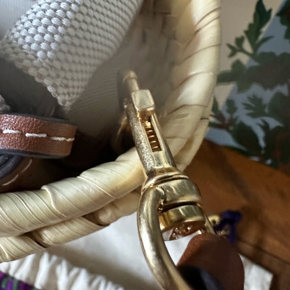 Tory Burch ELLA STRAW MINI BASKET (summer bag) - Picture 3 of 13